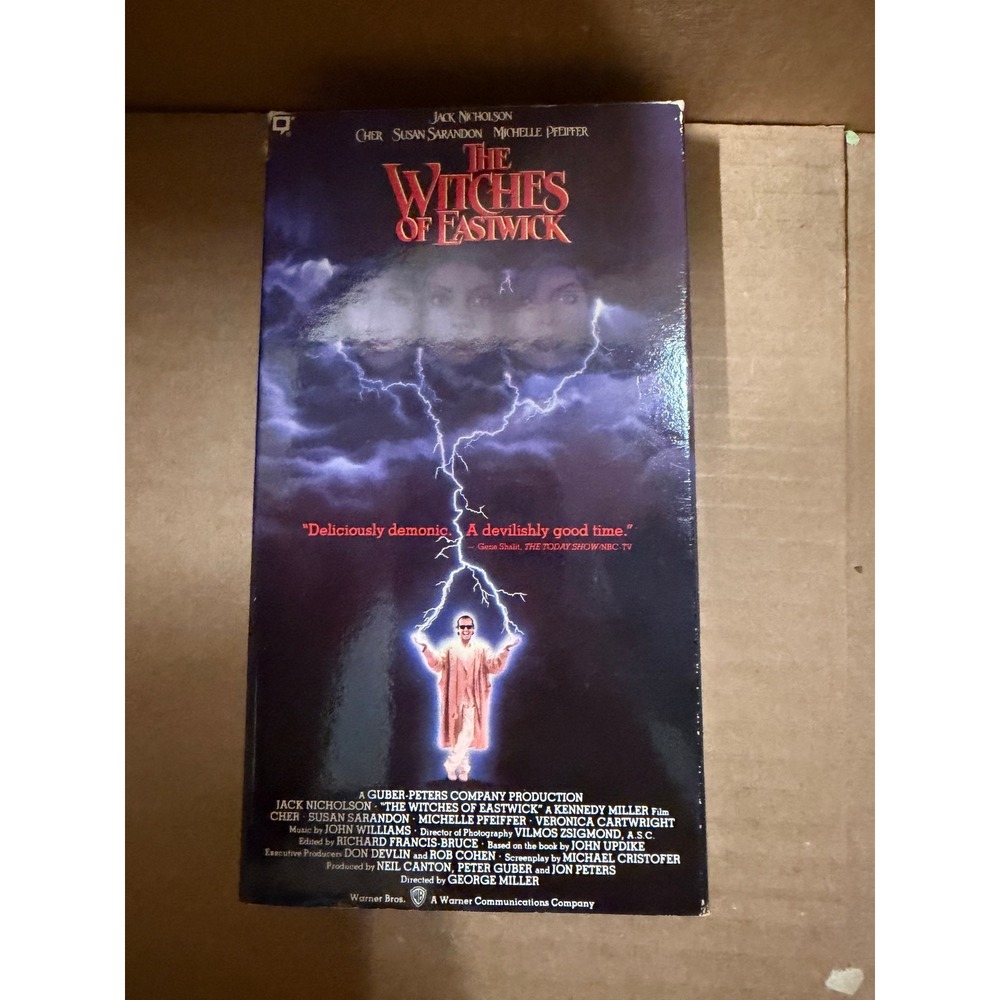 The Witches of Eastwick VHS 1987 Jack Nicholson Cher‎ Warner Home Video Vintage